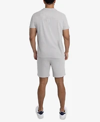 Spring + Mercer Men's Camp Collar Casual Short Sleeve Button-Up Shirt