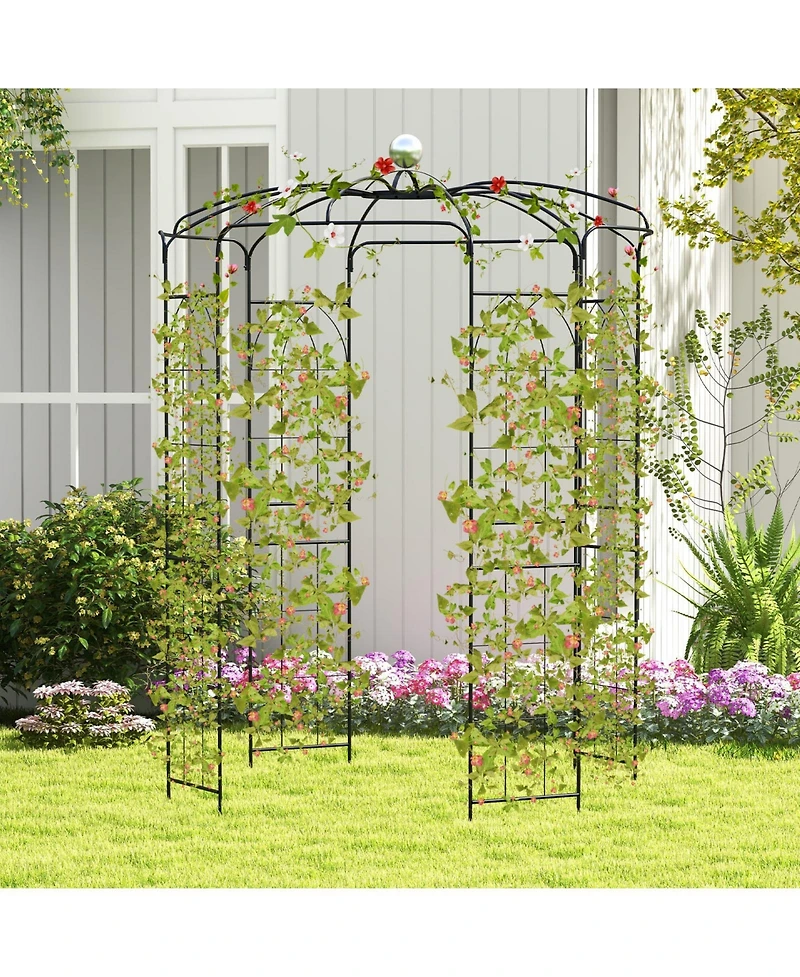 Skonyon Birdcage Shape Gazebo for Climbing Plants and Wedding Ceremony Decoration