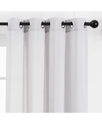 Chanasya Premium Beige Silky Velvet Textured Sheer Curtains