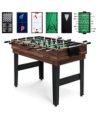 Best Choice Products 2x4ft 10-in-1 Combo Game Table Set w/ Hockey, Foosball, Pool, Shuffleboard, Ping Pong
