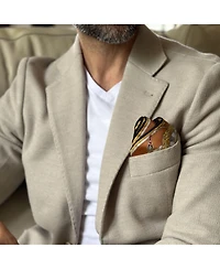 Elizabetta Men's Like Clockwork - Silk Pocket Square for Men