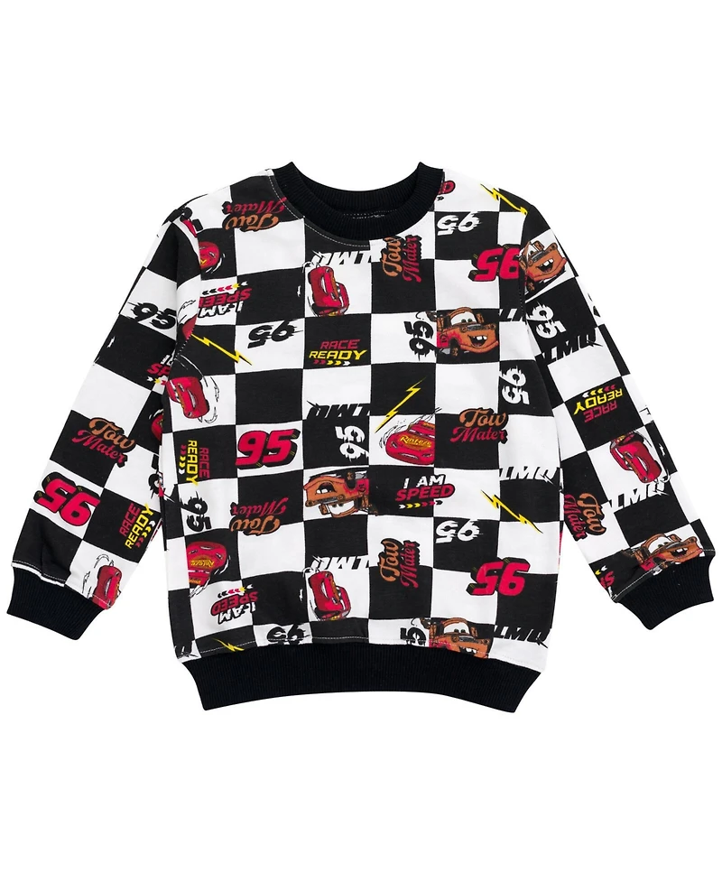Disney Boys Lion King Toy Story Cars French Terry Sweatshirt and Jogger Pants Outfit Set to (2T - 10-12)