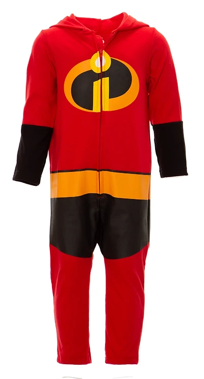 Incredibles Toddler Boys Disney Mr. Incredible Zip Up Cosplay Coverall