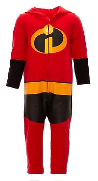Incredibles Toddler Boys Disney Mr. Incredible Zip Up Cosplay Coverall