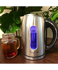MegaChef 1.7 Quart Stainless Steel Electric Tea Kettle