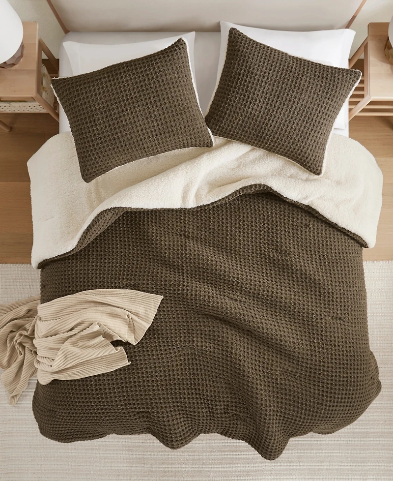Madison Park Riordan Waffle Knit Chenille -Pc. Comforter Set