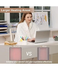 Caromio Tufted Sherpa Electric Heated Throw Blanket, 50" x 60"