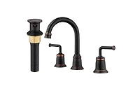 Casainc 8 Inch Widespread 2-Handle Bathroom Sink Faucet with Drain Assembly