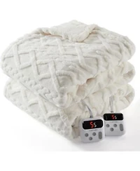 Caromio Sherpa Electric Heated Blanket With Dual Control
