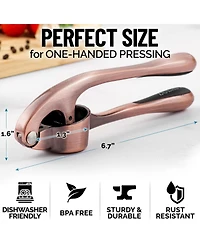 Premium Garlic Press - Durable Masher with Soft, Easy to Squeeze Handle