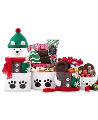 Wine Country Gift Baskets Holiday Polar Bear Gift Tower, 18 Piece