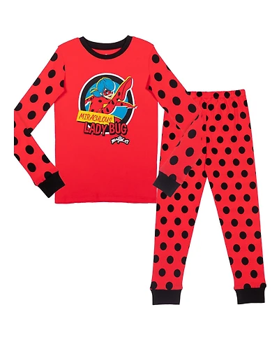 Miraculous Girls Pullover Pajama Shirt and Pants Sleep Set