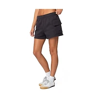 Edikted Women's Garnet Cargo Sweat Shorts