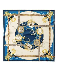 Moment Time - Hand Rolled Silk Foulard for Women