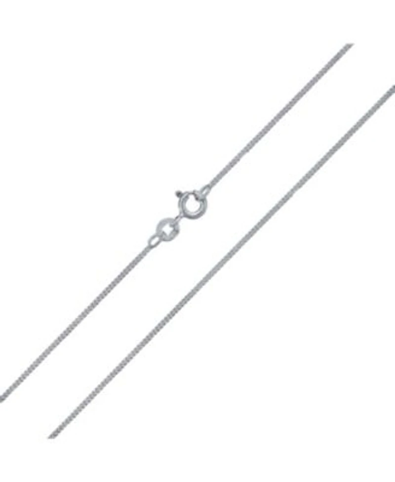 Bling Jewelry Unisex Thin 2MM Strong Simple Miami Cuban Curb Chain Necklace .925 Sterling Silver
