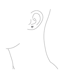 Bling Jewelry 1CT Cubic Zirconia Solitaire Heart Shaped Cz Stud Earrings .925 Sterling Silver 7MM