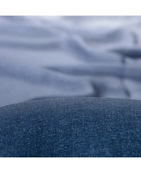 Chanasya Premium 2-Panel Gradient Ombre Faux Belgian Flax Semi Sheer Curtains - for Windows Living Room Bedroom