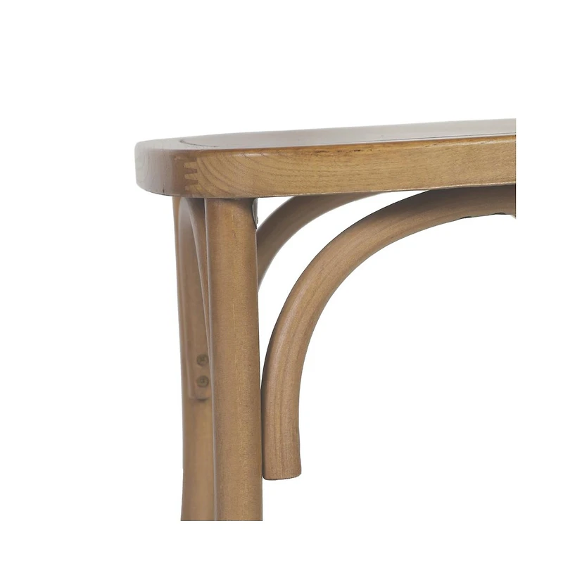 Merrick Lane Mara Set Of 2 Solid Wood Dining Chairs With Stackable Design, Ornate Seat Back Accenting, And Elegant Finish