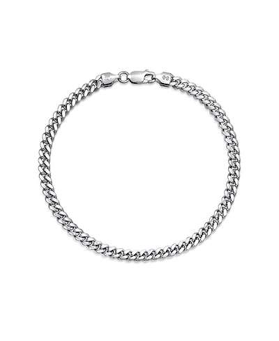 Bling Jewelry Big Thick 5MM Solid Heavy Miami Cuban Curb Link Bracelet .925 Sterling Silver