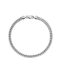 Bling Jewelry Mens Big Thick 5mm Solid Heavy Miami Cuban Curb Link Bracelet .925 Sterling Silver