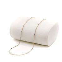 Non-Tarnishing 14k Gold-Filled Chain With Sterling Silver Beads Necklace