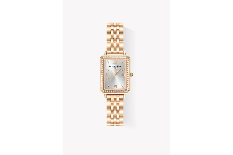 Women's Crystals Stainless Steel Bracelet Watch 22×28mm Westminster Victoria Hyde