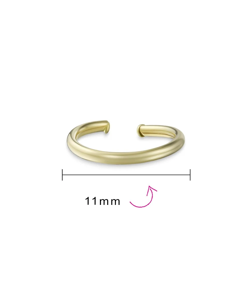 Bling Jewelry Mini Genuine14K Solid Yellow Gold Septum Rings Nose Ring Thin Conch Hoop Piercing Jewelry