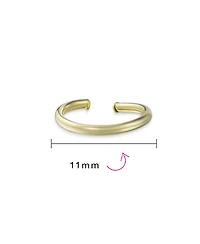 Bling Jewelry Mini Genuine14K Solid Yellow Gold Septum Rings Nose Ring Thin Conch Hoop Piercing Jewelry