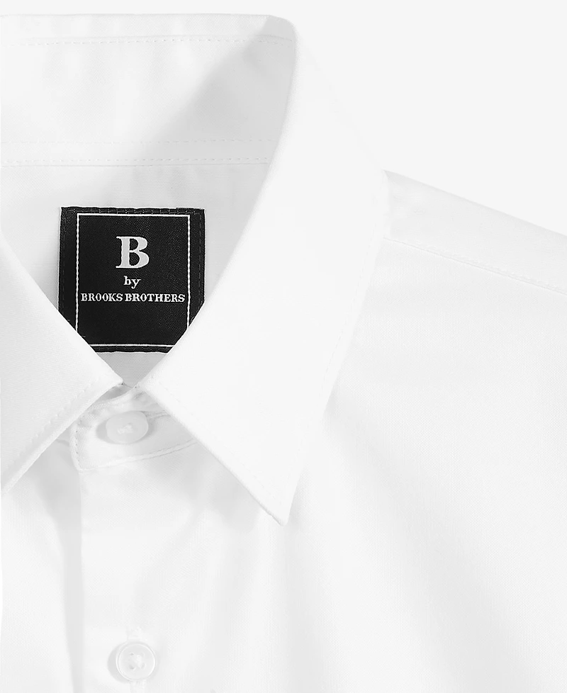 Big Boys Classic-Fit Solid Long-Sleeve Dress Shirt