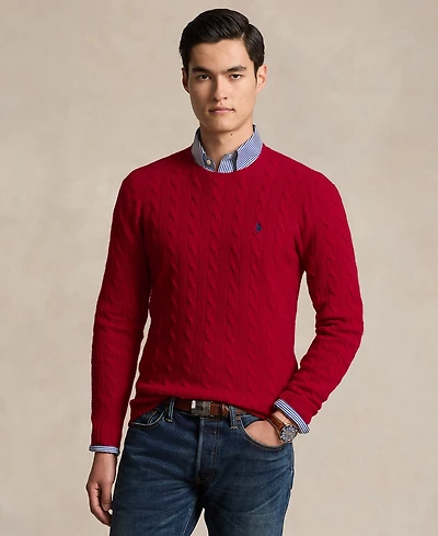 Polo Ralph Lauren Men's Wool-Cashmere Cable-Knit Sweater