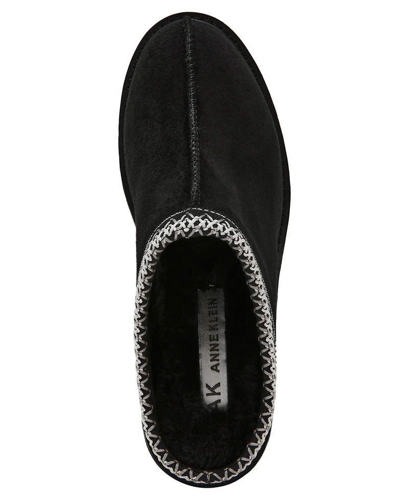 Anne Klein Women's Daylin Cozy Lug Sole Clog Mules