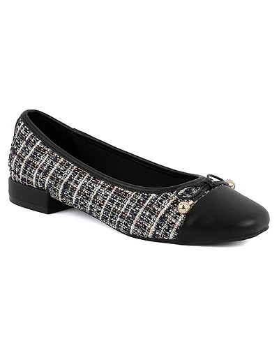 Jones New York Women's Marios Snip Cap Toe Ballet Flats