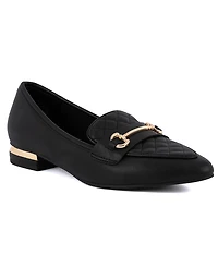 Jones New York Women's Quadia Pointed Toe Quilted Loafers
