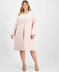 Le Suit Plus Elongated Blazer Dress Set