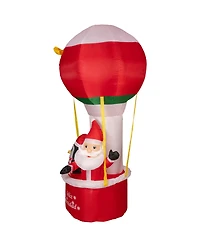 Northlight Lighted Inflatable Feliz Navidad Hot Air Balloon Outdoor Christmas Decoration 8'