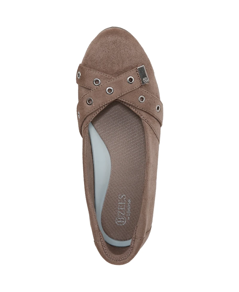 LifeStride Women's Kira Washable Round Toe Ballet Flats