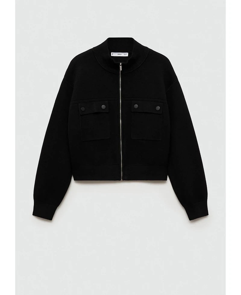 Mango Women's Pocket Knit Jacket