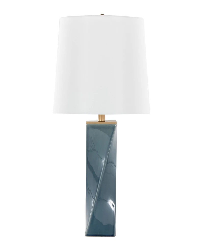 LumiSource 27" Ceramic Grandview Gallery Curvo Square Table Lamp