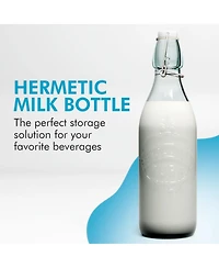 Amici Home Milk Glass Bottle