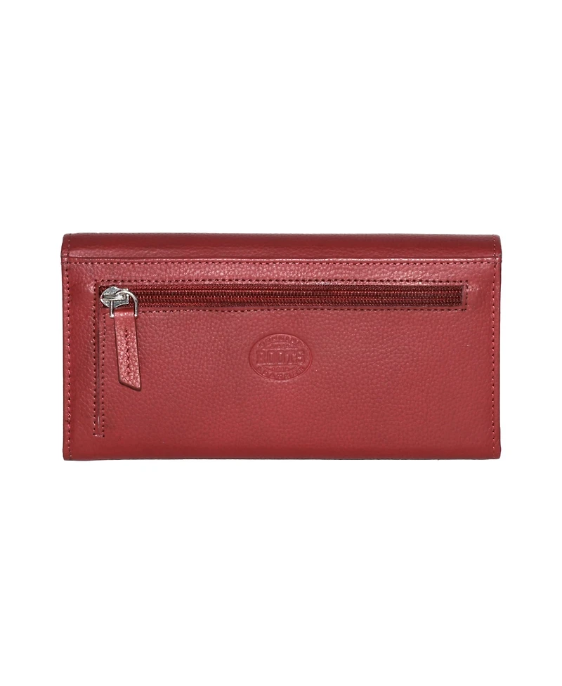 Ladies Large Clutch Wallet w/ Removable Checkbook