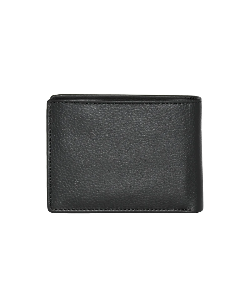 Roots Men's Men Leather Slimfold Wallet with Removable Id