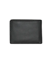 Roots Men's Men Leather Slimfold Wallet with Removable Id