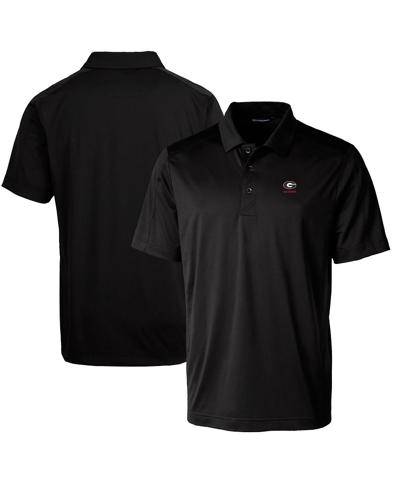 Cutter & Buck Men's Georgia Bulldogs Alumni Logo Prospect Textured Stretch Polo