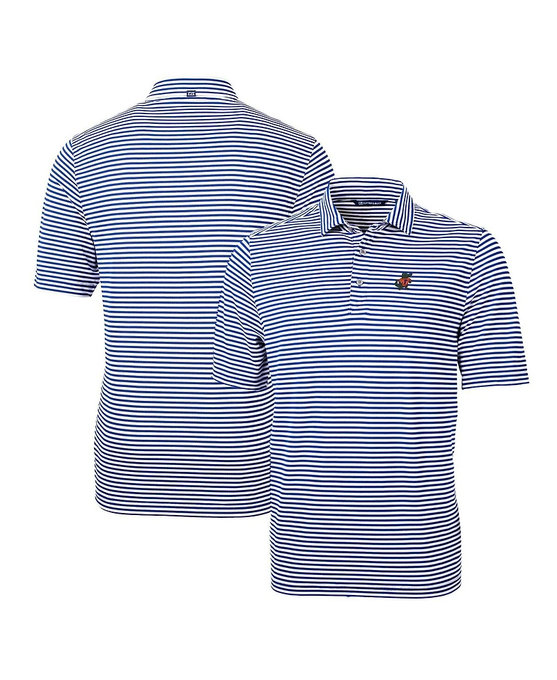 Cutter & Buck Men's Florida Gators Throwback Logo Virtue Eco Pique Stripe Polo