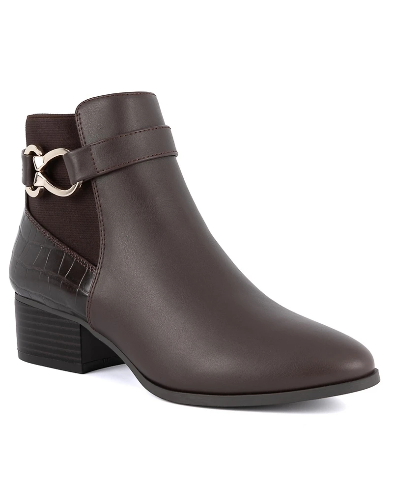 Jones New York Women's Nadine Stacked Heel Ankle Booties