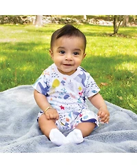 Touched by Nature Baby Boys Unisex 2 Pack of Natural Rompers