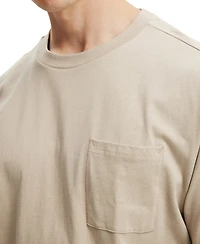 Cotton On Men's Box Fit Pocket Crew Neck T-shirt