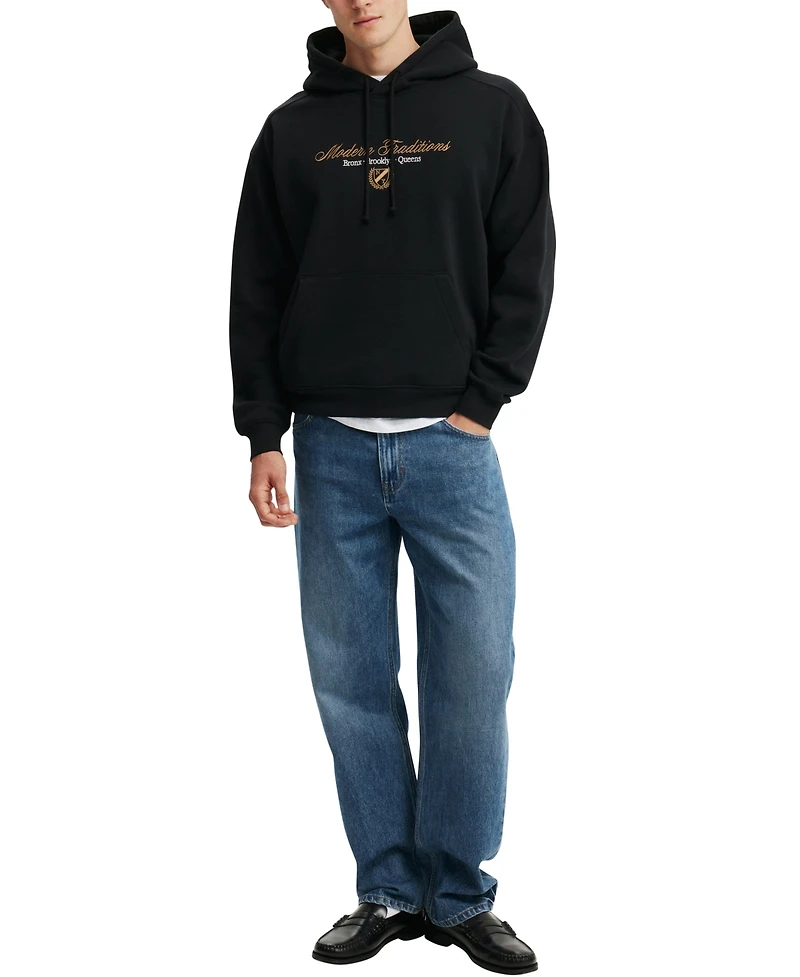 Cotton On Men's Box Fit Graphic Hoodie