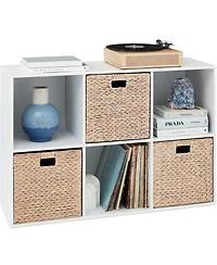Best Choice Products 6-Cube Bookshelf, 13.5in Display Storage System, Organizer w/ Removable Back Panels