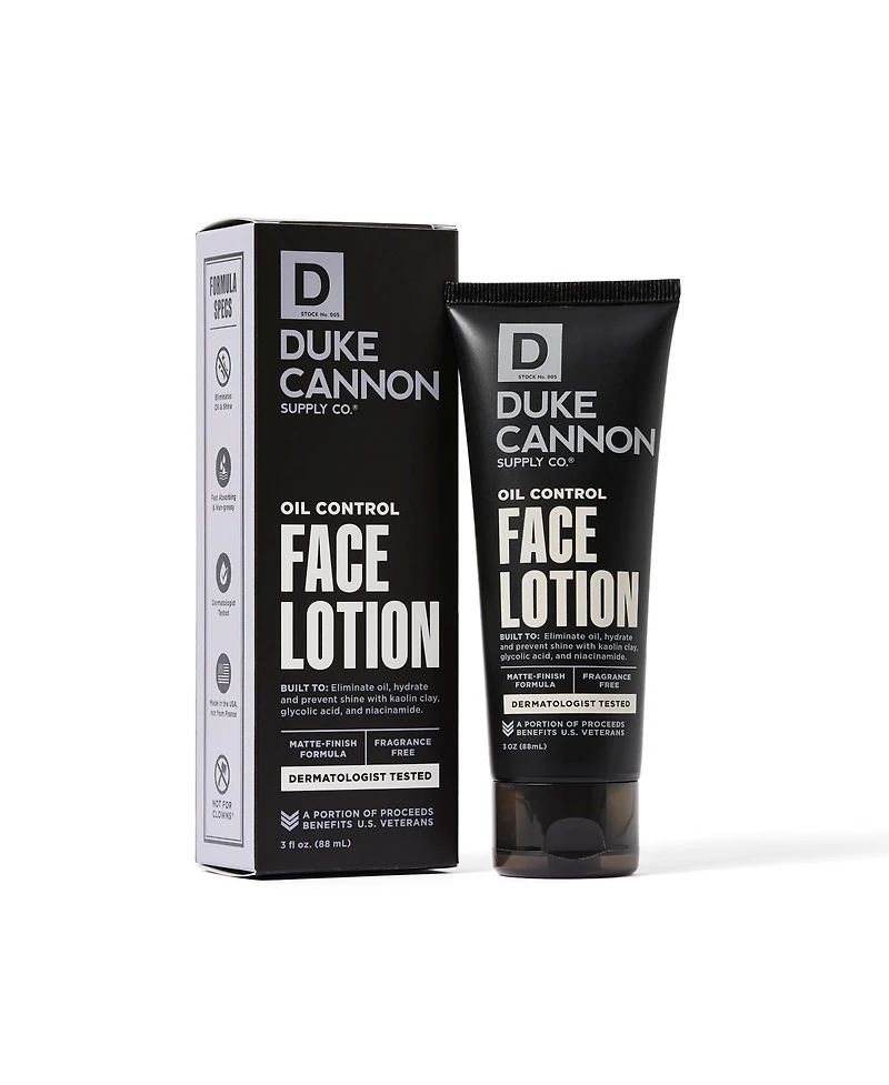 Duke Cannon Oil Control Face Lotion